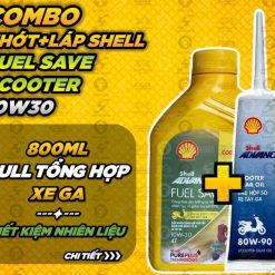 Dầu Nhớt Shell Advance City Scooter Fuel Save Tay Ga 10W30 800ML