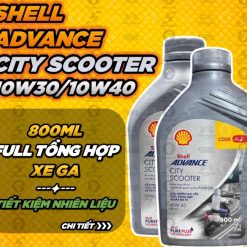 Dầu Nhớt Shell Advance City Scooter Fuel Save Tay Ga 10W30 800ML