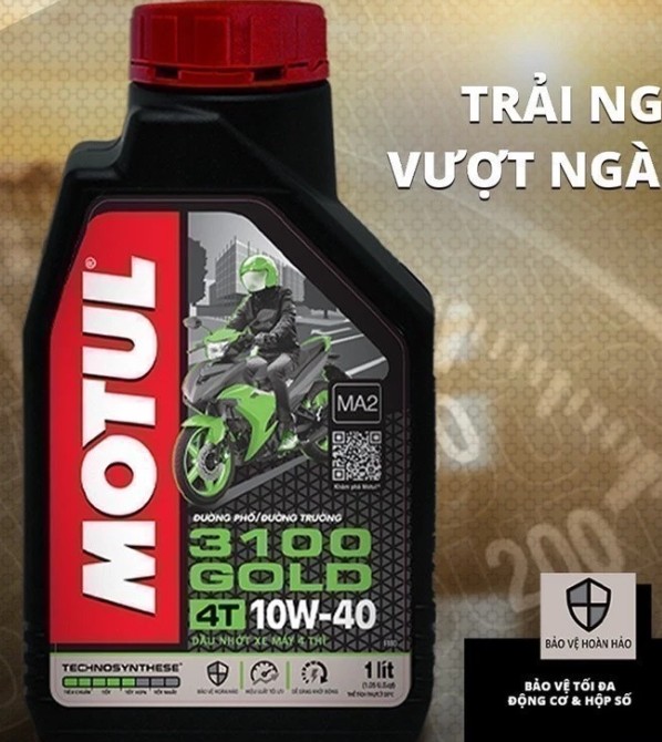 Dầu Nhớt Xe Máy Motul 3100 Gold 4T 10W40 1L