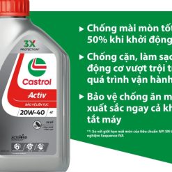 Dầu Nhớt Xe Số Castrol Activ 20W-40 4T 0.8L