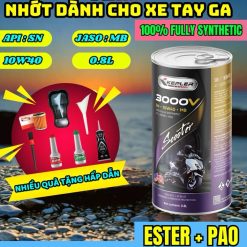 Dầu Nhớt Xe Tay Ga Kepler 3000V Sn 10W40 0.8L Tổng Hợp Ester + Pao