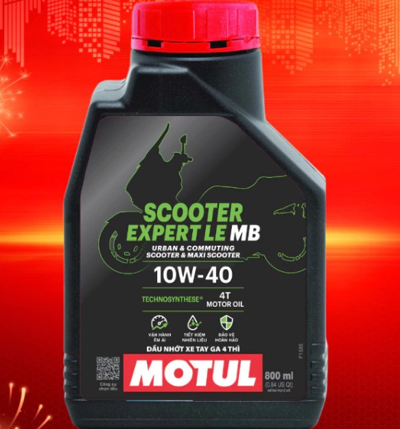Dầu nhớt xe tay ga Motul Scooter Expert LE 10W40 0.8L