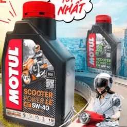 Dầu Nhớt Xe Tay Ga Motul Scooter Power LE 5W40 Tổng Hợp 0,8L