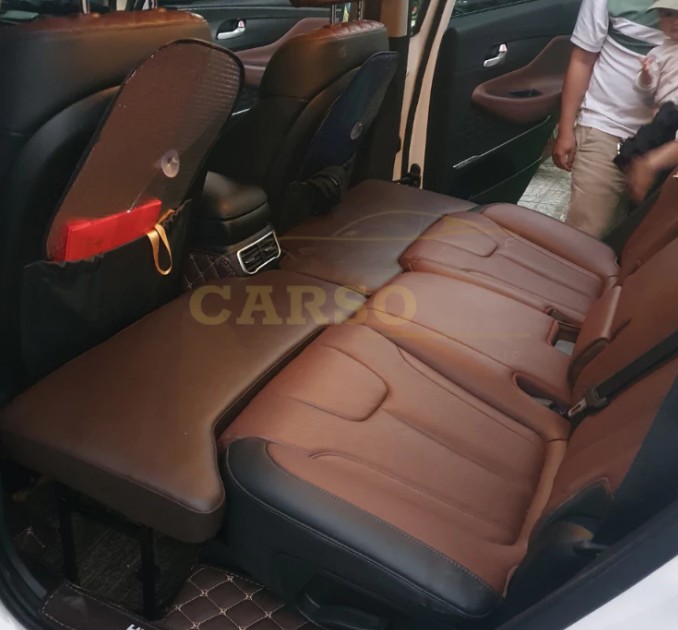 Đệm Ghế Sau Lấp Khoảng Trống Xe Ô Tô Hyundai SantaFe Chuẩn Khít Theo Xe