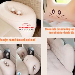 Đệm Hơi Ô Tô 5–7 Chỗ Huy Nam Ô Tô Giường Hơi Xe Ô Tô Hình Thú Ngộ Nghĩnh Kèm Bơm Và Phụ Kiện