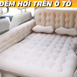 Đệm Hơi Ô Tô Cho Bé Nằm Sau Xe Hơi Chống Trượt Vải Nhung Cao Cấp