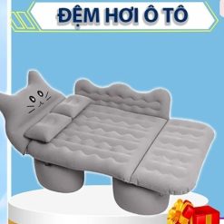 Đệm Hơi Ô Tô Hình Thú Dễ Thương Carcenter Nệm Hơi Ghế Sau Cho Xe 4, 5, 7 Chỗ Đi Đường Xa
