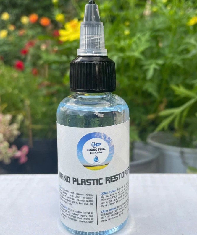 Dung Dịch Phục Hồi Nhựa Nhám Nano Plastic Restorer Tặng Kèm Mút Cho Ô Tô Xe Máy