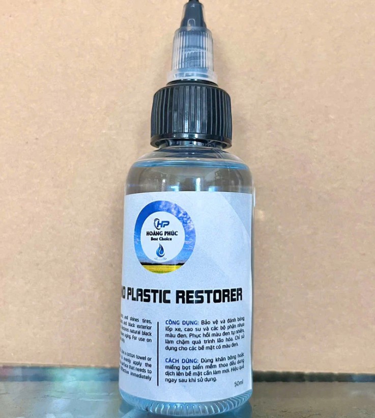 Dung Dịch Phục Hồi Nhựa Nhám Nano Plastic Restorer Tặng Kèm Mút Cho Ô Tô Xe Máy