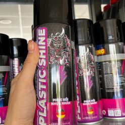 Dưỡng Nhám Sprayking Plastic Shine Mẫu Mới 400ml Kèm Khăn 3M