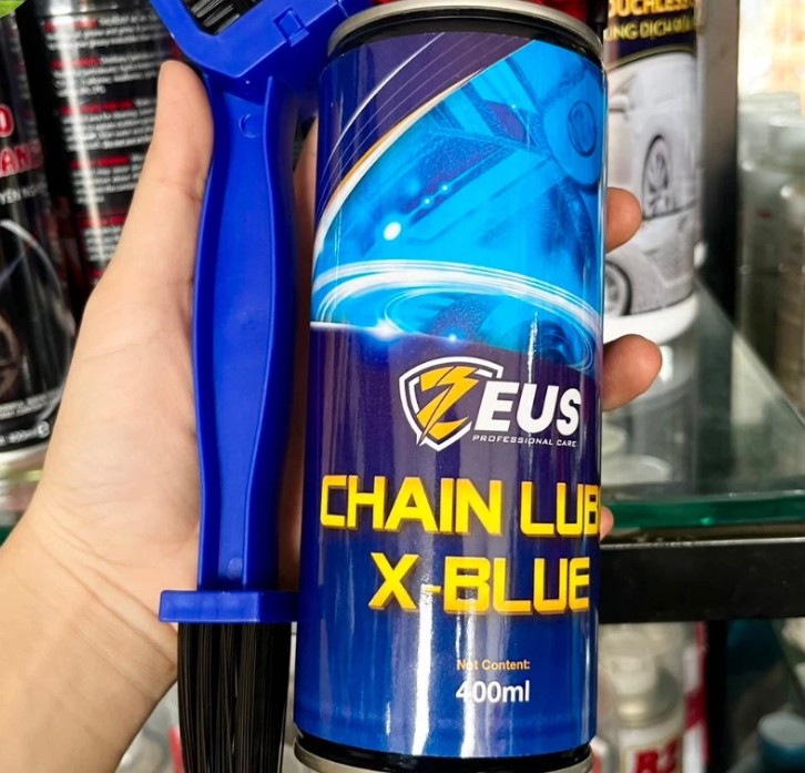 Dưỡng Sên Cao Cấp Zeus Không Văng X-Blue Mỡ Bò Xanh 400ml Giảm Tiếng Ồn Hiệu Quả