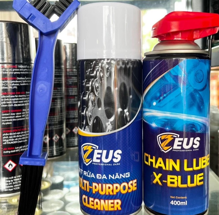 Dưỡng Sên Cao Cấp Zeus Không Văng X-Blue Mỡ Bò Xanh 400ml Giảm Tiếng Ồn Hiệu Quả