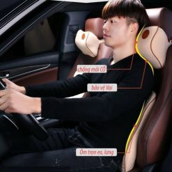 Ghế Lái Xe Hỗ Trợ Eo Và Đầu Gối FM Đệm Cao Su Non Cao Cấp Cho Xe Hơi