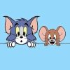 Hình Dán Decal Tom & Jerry Dễ Thương Trang Trí Ô Tô Xe Máy Chống Nước Chống Xước