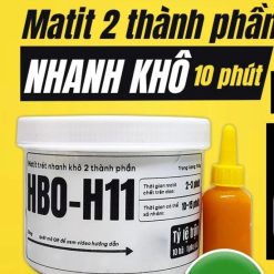 Matit Trét Nhanh Khô 2 Thành Phần HBO-H11 Bả Láng Siêu Bám Cho Kim Loại & Gỗ