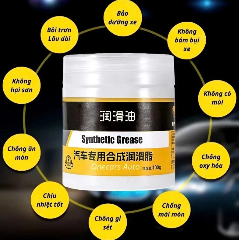 Mỡ Bôi Trơn Giảm Va Đập Và Tiếng Cọt Kẹt Trên Ô Tô, Chống Rỉ Sét Hiệu Quả