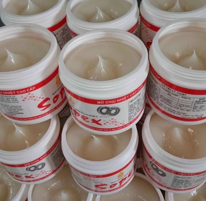 Mỡ Chịu Nhiệt Kháng Nước Sopex Lon 400 Gram