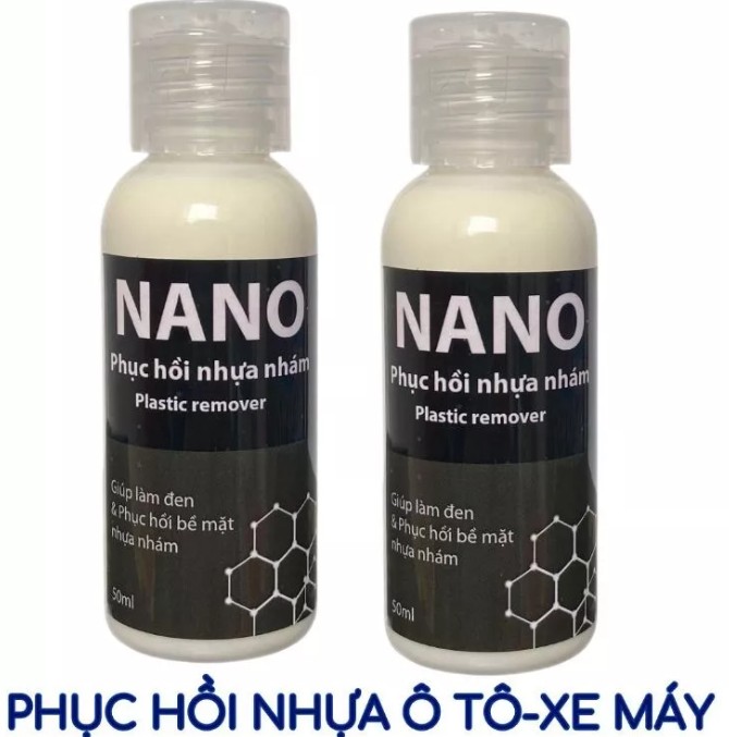 Nano Phục Hồi Nhựa Nhám Mỹ Dưỡng Bóng Nhựa Ô Tô Xe Máy, Che Vết Xước Bạc Màu