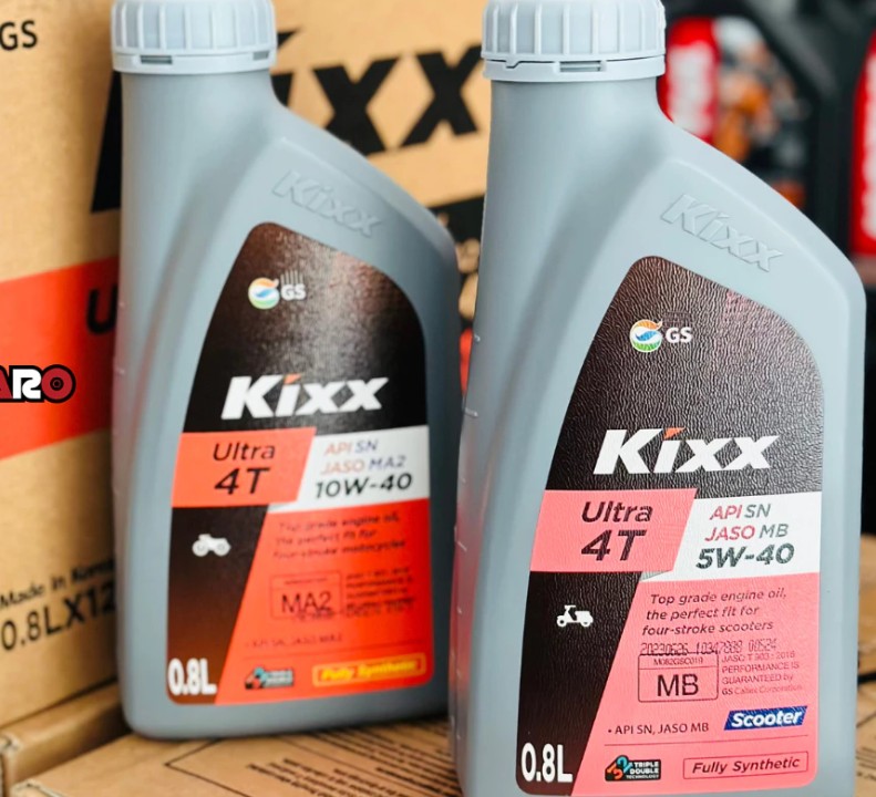 Nhớt Kixx Ultra 4T 10W40 1L 100% Tổng Hợp Dành Cho Xe Số
