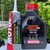 Nhớt Motul Xe Tay Ga Scooter Power LE 5W40/10W40 + Nhớt Lap Motul 120ml Chính Hãng
