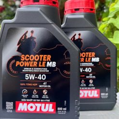 Nhớt Motul Xe Tay Ga Scooter Power LE 5W40 / Expert 10W40 + Nhớt Lap/Hộp Số 120ml