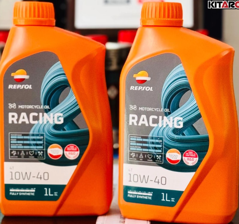 Nhớt Repsol Racing 10W40 Dành Cho Xe Máy, Xe Côn Tay, PKL Tổng Hợp 100%