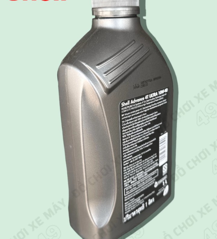 Nhớt Shell Advance 4T Ultra Full Tổng Hợp Xe Số (Chai Màu Xám)
