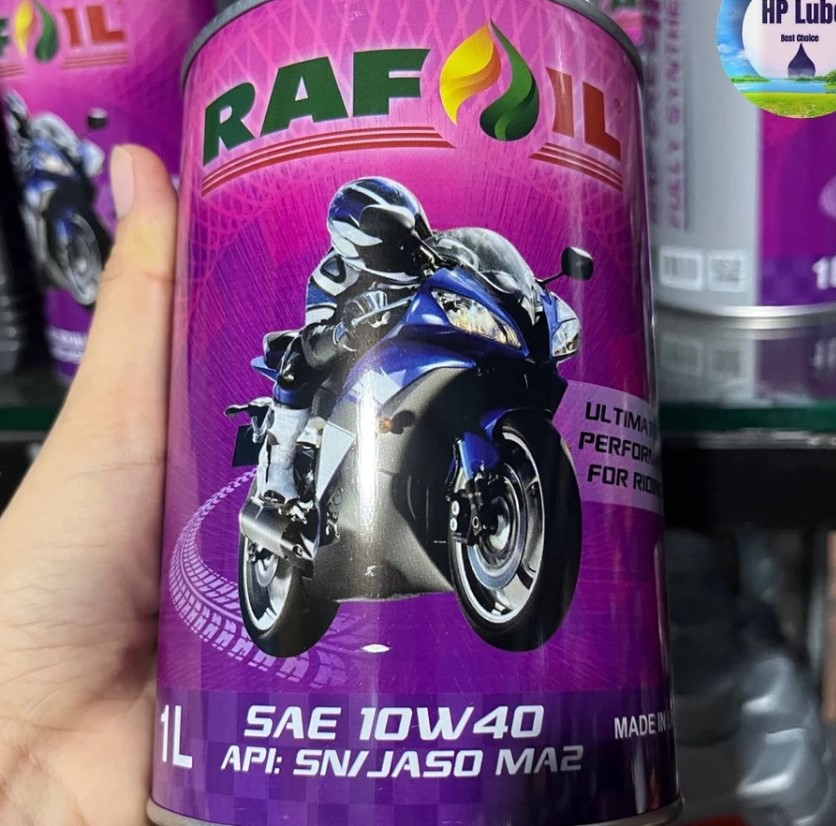 Nhớt Tổng Hợp 100% Rafoil 10W40 Cho Xe Số, Xe Ga, PKL Nhập Khẩu UAE