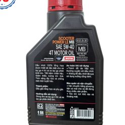 Nhớt Tổng Hợp 100% Xe Tay Ga Motul Scooter Power LE 5W40