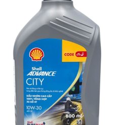 Nhớt Tổng Hợp Cho Xe Số, Côn Tay Shell Advance City API SP Sản Xuất Tại Thái Lan