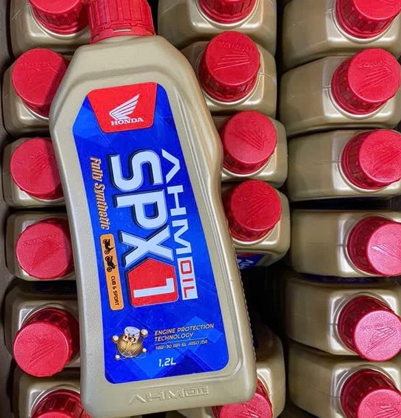 Nhớt Tổng Hợp (Xe Côn) AHM SPX1 10W30 1.2L Chính Hãng Cho Winner, Sonic Nhập Khẩu Indonesia
