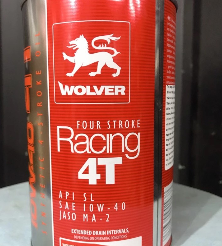 Nhớt Wolver Racing 4T 10W40 Nhập Khẩu Đức Bảo Vệ Động Cơ Xe Số Và Xe Côn Tay