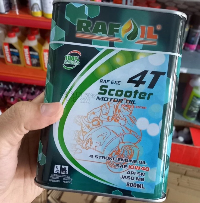 Nhớt Xe Ga Rafoil Scooter 10W40 Double Ester 800ml Tổng Hợp Nhập Khẩu UAE