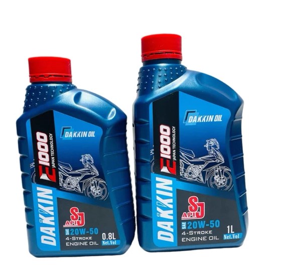 Nhớt Xe Máy DAKKIN E1000 20W50 Cho Xe Số Giá Rẻ Chất Lượng Ổn Định