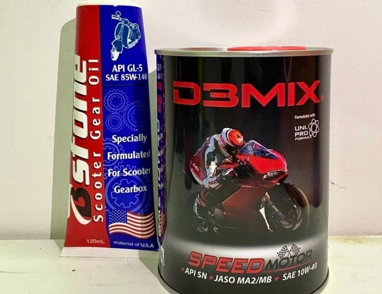 Nhớt Xe Máy Full Tổng Hợp DBMIX 10W40 Cho Xe Số Và Xe Tay Ga 0.8L/1L