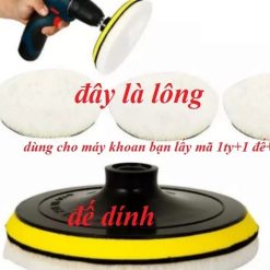 Phớt Đánh Bóng Xe Lông Cừu Cho Ô Tô Và Xe Máy Đa Kích Cỡ