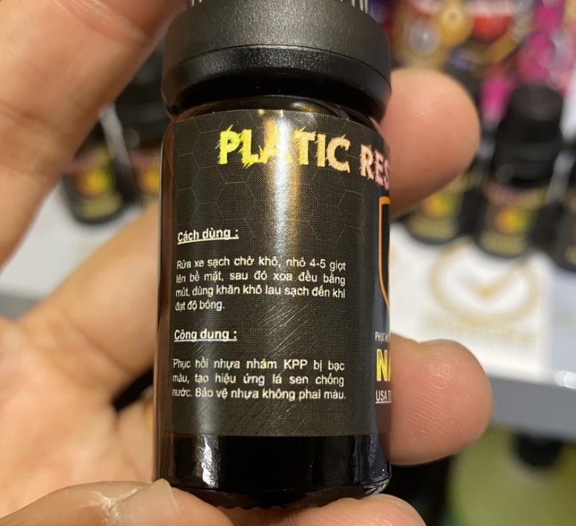 Phục Hồi Nhựa Nhám Đen Nano Plastic Restorer Phục Hồi & Bảo Vệ Nhựa Nhám Ô Tô, Xe Máy