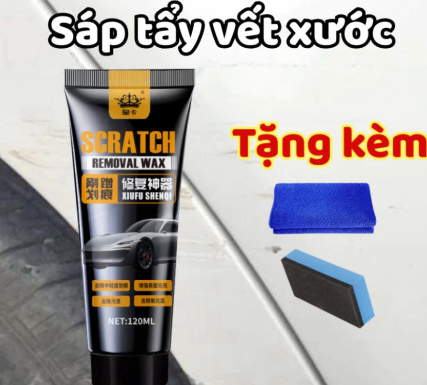 Sáp Tẩy Xóa Vết Xước Xe Ô Tô, Kem Đánh Bóng Sơn Xe Máy Hiệu Quả Nhanh