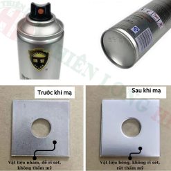 Sơn Bạc Mạ Crom Sơn Xịt Mạ Chrome Sáng Bóng 350ml, Sơn Mạ Inox Kẽm Cao Cấp Chính Hãng