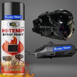 Sơn Chịu Nhiệt Bosny Hi-Temp Đen Nhám Đen Bóng Cho Pô Xe, Lốc Máy Xe Máy