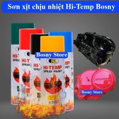 Sơn Chịu Nhiệt Hi-Temp Bosny Chống Nhiệt Độ Cao Bảo Vệ Bề Mặt Kim Loại Bền Màu