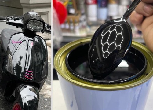 Sơn Màu Đen Super 1K (Siêu đen) Dùng Cho Ô Tô Và Xe Máy