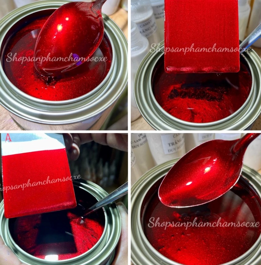 Sơn Màu Đỏ Candy Có Camay 1K Hiệu Ứng Đỏ Trong Suốt Nổi Bật