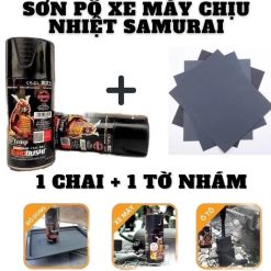 Sơn Pô Xe Chống Cháy Chịu Nhiệt Đen Mờ Và Bạc Mờ H2-H1 300ml Chính Hãng