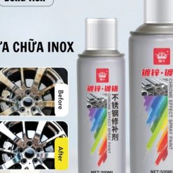 Sơn Xịt Mạ Crom 500ml Lớp Mạ Chrome Sáng Bóng, Nhanh Khô, Tiện Lợi Cho Kim Loại, Inox