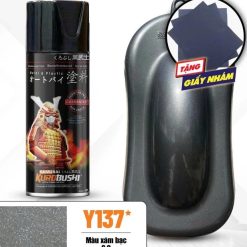 Sơn Xịt Màu Xám Nhạt Lốc Xám Chuột Máy Yamaha Y137 Samurai 400ml Chính Hãng