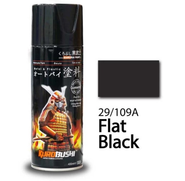 Sơn xịt Samurai chuyên dùng cho xe máy màu đen mờ (đen nhám) 29/109A