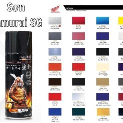 Sơn Xịt Samurai Đủ Màu Chuyên Dùng Cho Xe Máy Và Ô Tô