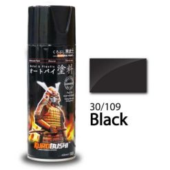 Sơn Xịt Samurai Màu Đen Bóng 30/109 Cho Xe Máy Chống Cháy, Chống Rạn Nứt, Vòi Xịt Chống Chảy