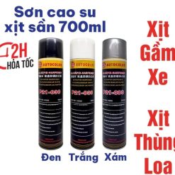 Sơn Xịt Sần Đen Autocolor P21-030 700ml Bảo Vệ Gầm Xe, Thùng Loa, Táp Lô, Babole